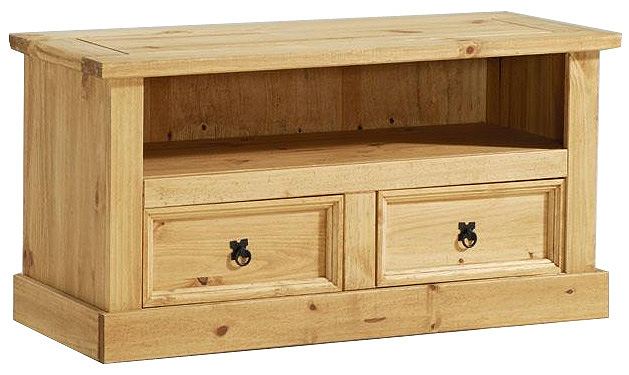 Corona Flat Screen TV Cabinet Two Drawer - Click Image to Close